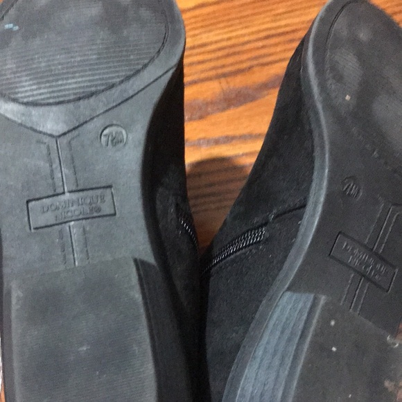 Women’s Black Suede Booties Size 7.5 M - Picture 16 of 16